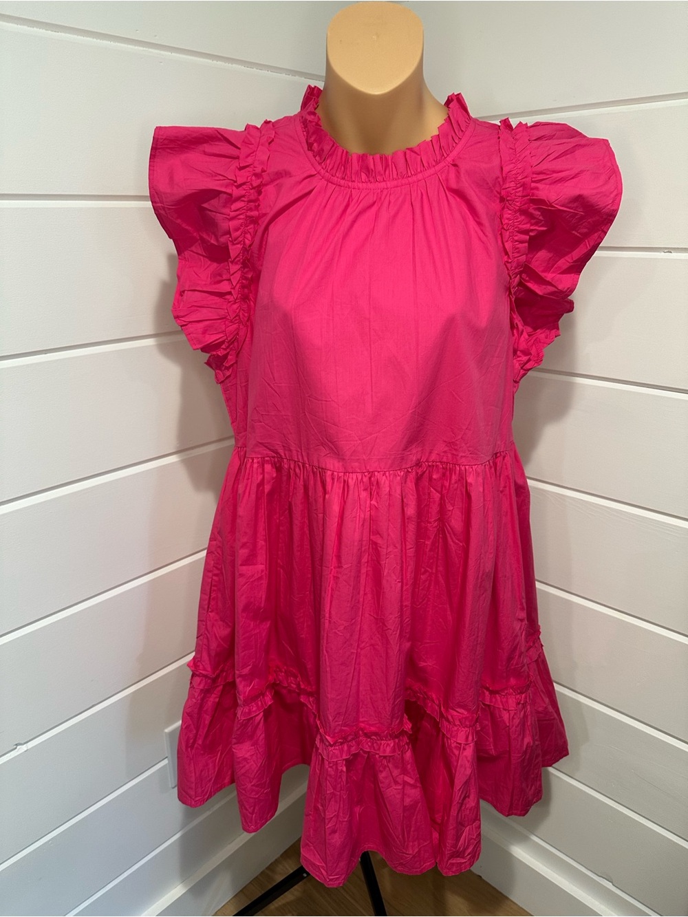 NWT || Caroline Constas Ruffled Mini Tiered Dress Size: Small